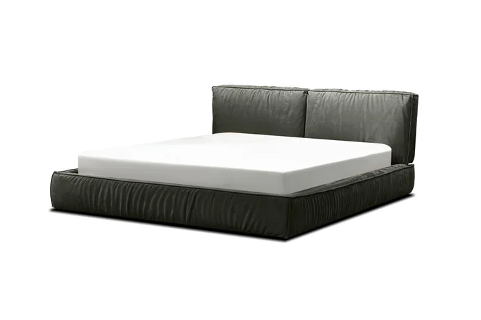 Mobital Brizo Upholstered Bed King Clay Green Ultrasuede BED-BRIZ-CLGR-KING