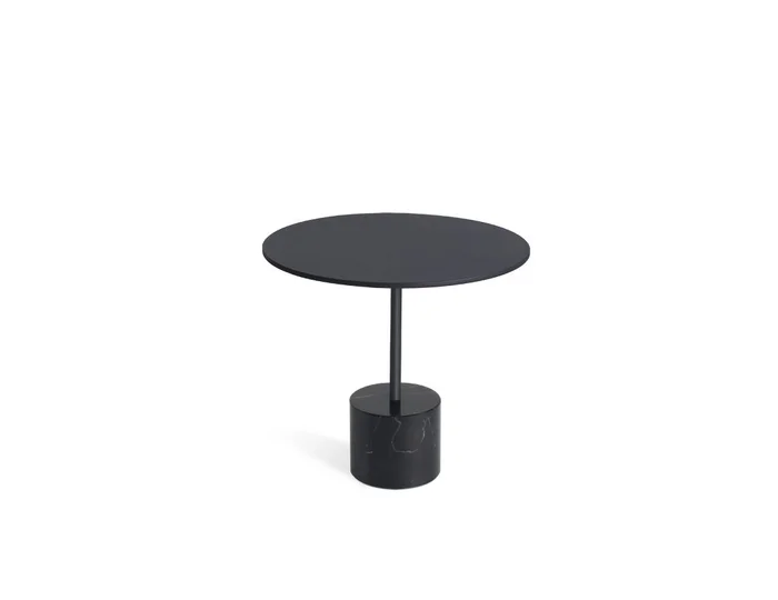 Mobital Circulo Low End Table Black Marble,Black Powder Coated Steel Low WEN-CIRC-BLAC-LOW9