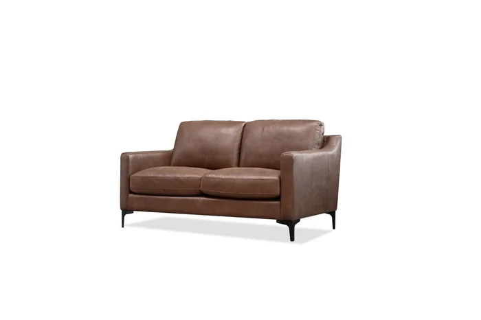 Mobital Cuff Loveseat Chocolate Brown Leather LOV-CUFF-CHBR-