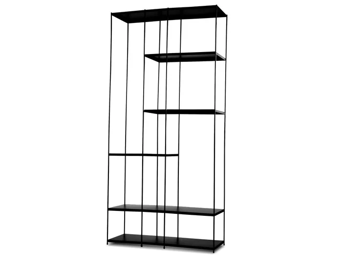 Mobital Etta Tall Bookshelf Black Black Powder Coated Steel Frame WWU-ETTA-BLAC-TALL9