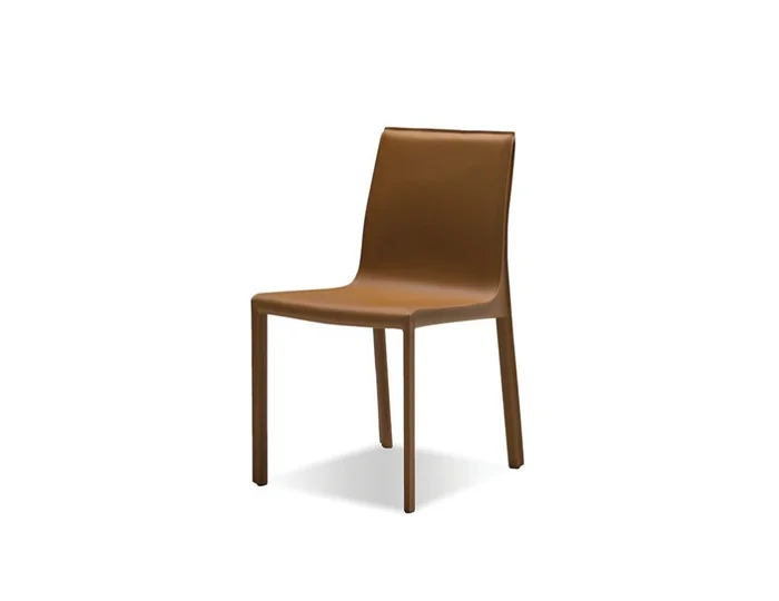 Mobital Fleur Dining Chair Caramel Leather (Set of 2) DCH-FLEU-CARA-
