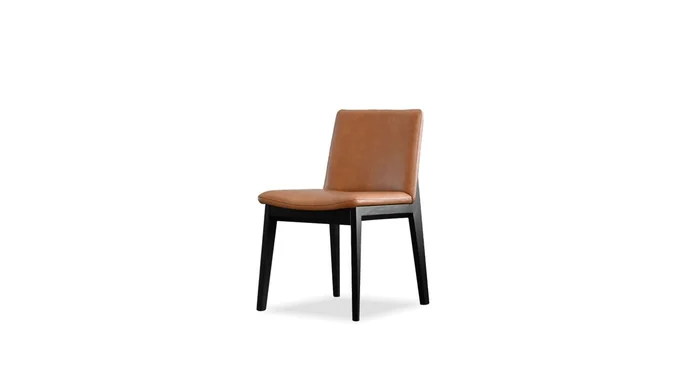 Mobital Holster Dining Chair Palomino Sauvage Leather Solid Wood Base (Set of 2) DCH-HOLS-PALO-