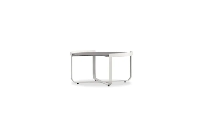 Mobital Honu Coffee Table Large Moon Grey Ceramic Top Sandhill Powder Coated Frame Indoor-Outdoor WCO-HONU-MOGR-LARGE