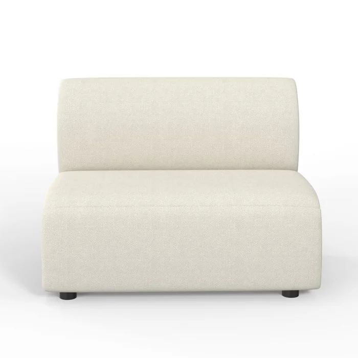 Mobital Moritz Sectional Armless Piece Alabaster Fabric SEC-MORI-ALAB-ARMLE