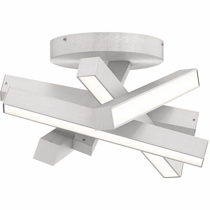 Modern Forms FM-64817-AL Chaos Contemporary Brushed Aluminum LED Home Ceiling Lighting