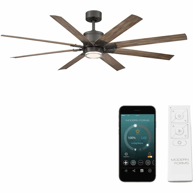Modern Forms FR-W2001-52L-OB/BW Renegade Oil Rubbed Bronze Barn Wood LED Interior / Exterior 52″ Home Ceiling Fan
