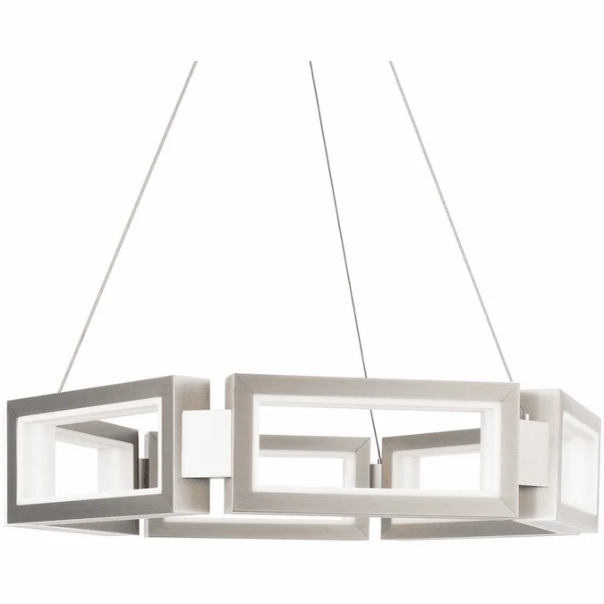 Modern Forms PD-50829-BN Mies Contemporary Brushed Nickel LED 24″ Hanging Light Fixture