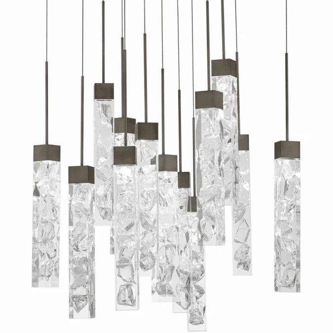 Modern Forms PD-78013S-AN Minx Modern Antique Nickel LED Multi Ceiling Pendant Light