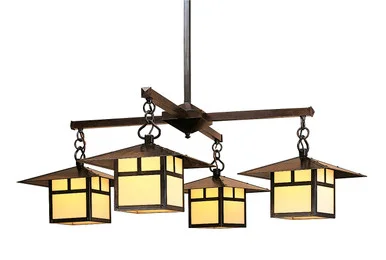 Monterey Four Light Chandelier in Antique Copper (37|MCH-12/4EWO-AC)
