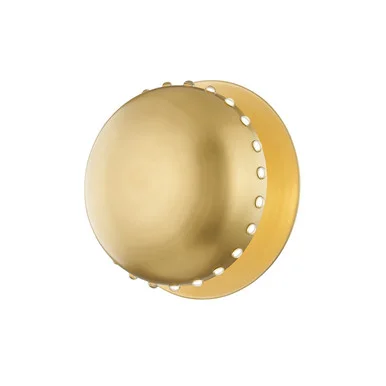 Nash One Light Semi Flush Mount in Aged Brass (70|2816-AGB)