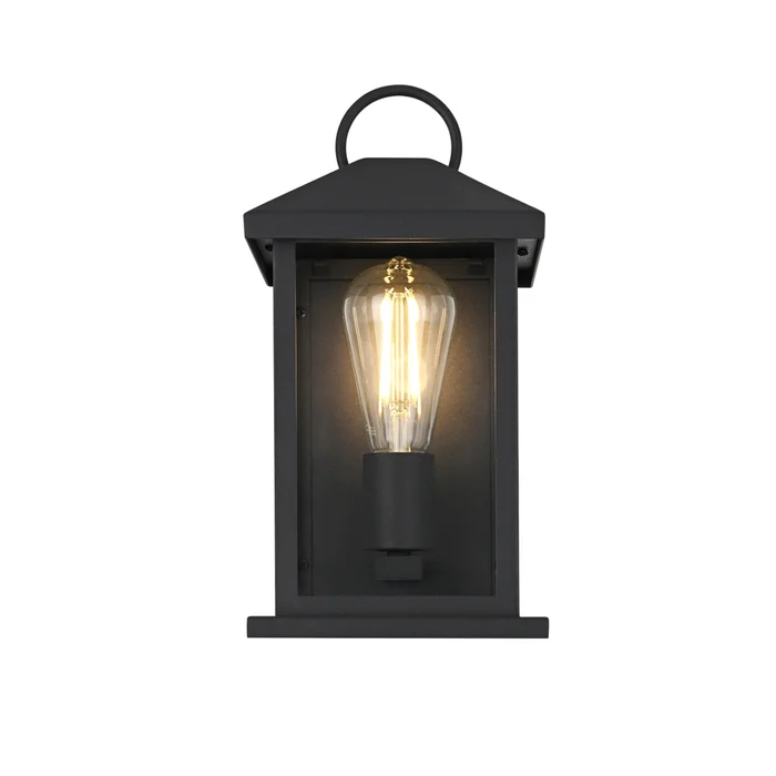 neil 6 inch outdoor wall sconce in black