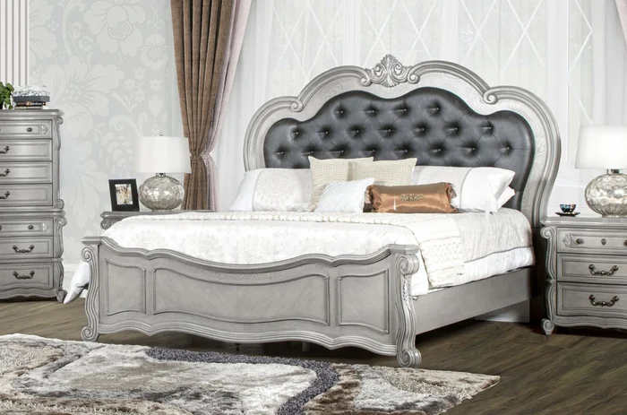 New Classic Bianello Queen Panel Bed in Gray PROMO
