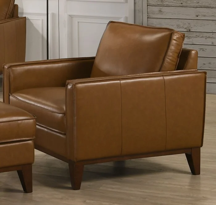 New Classic Caspar Leather Chair in Brown L1213-10-CBW PROMO