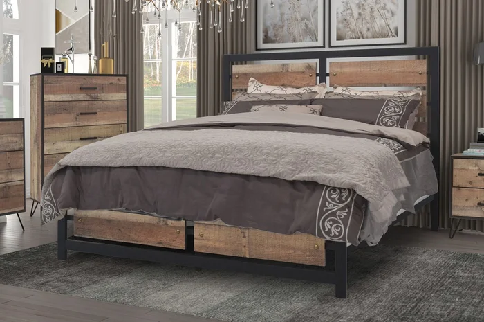 New Classic Elk River Queen Panel Bed in Brown