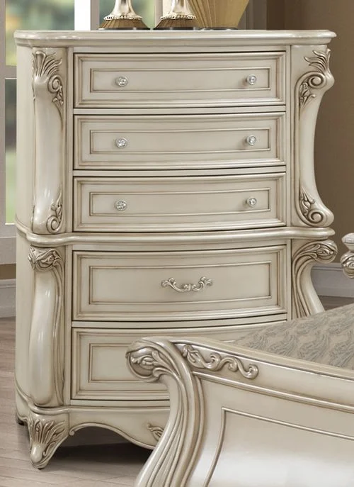 New Classic Furniture Monique 5 Drawer Chest in Pearl B992-070 PROMO