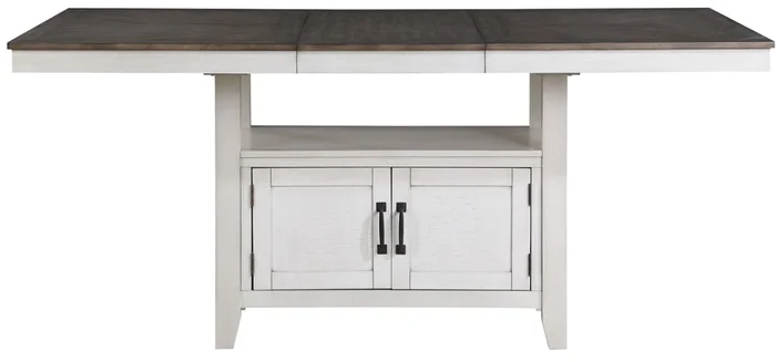 New Classic Furniture Richland Counter Table in White PROMO