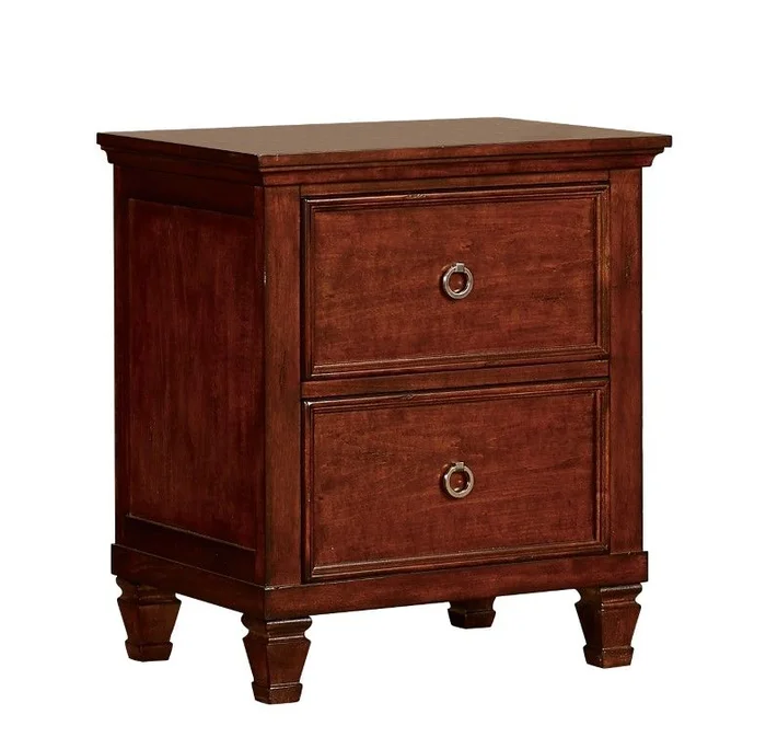 New Classic Furniture Tamarack Nightstand in Brown Cherry BB044C-040