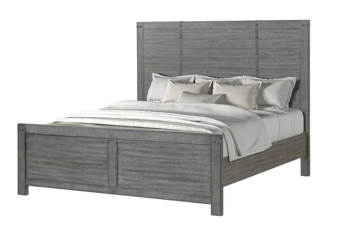 New Classic Galleon Queen Panel Bed in Gray