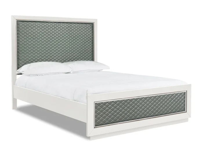 New Classic Luxor Queen Panel Bed in White