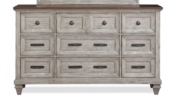 New Classic Mariana Dresser with Jewelry Tray in Vintage Creme B2114-050 PROMO