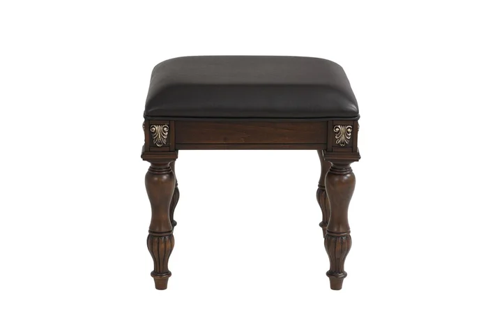 New Classic Maximus Vanity Table Stool in Brown B1754-092 PROMO