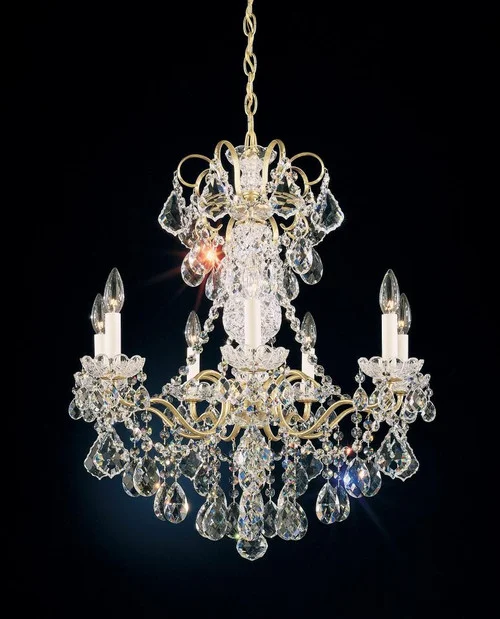 New Orleans 7 Light 120V Chandelier in Polished Silver with Heritage Handcut Crystal (168|3656-40H)