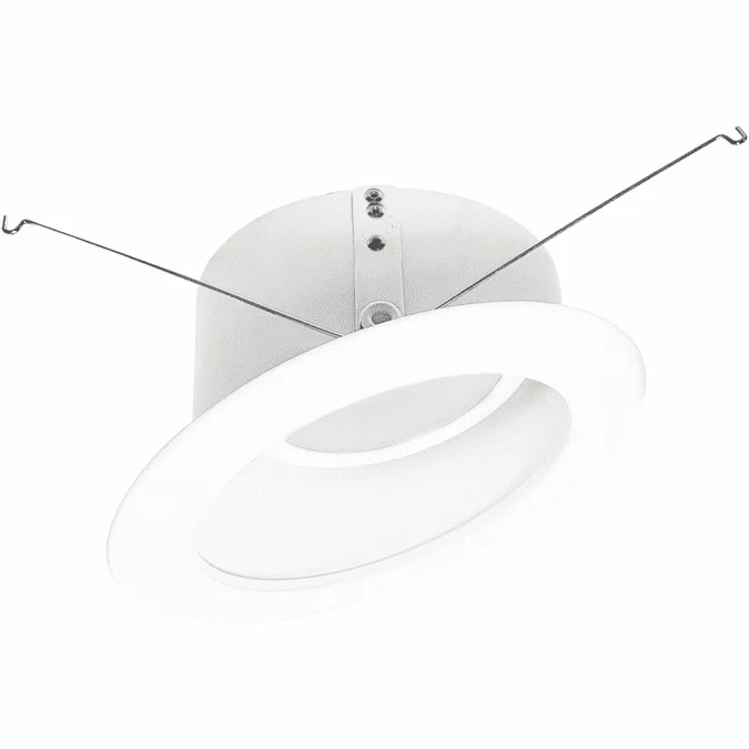 Nora NLRS-6S11L127W Contemporary White Reflector / White Flange LED 6 Inch Super-Sloped Down Lighting Insert