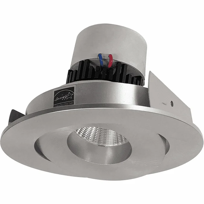 Nora NPR-4RGNN Pearl Contemporary Natural Metal LED 4″ Pearl Round Adjustable Gimbal LED Retrofit