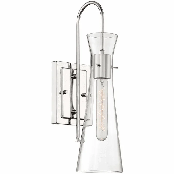 Nuvo 60-6867 Bahari Modern Polished Nickel Light Sconce