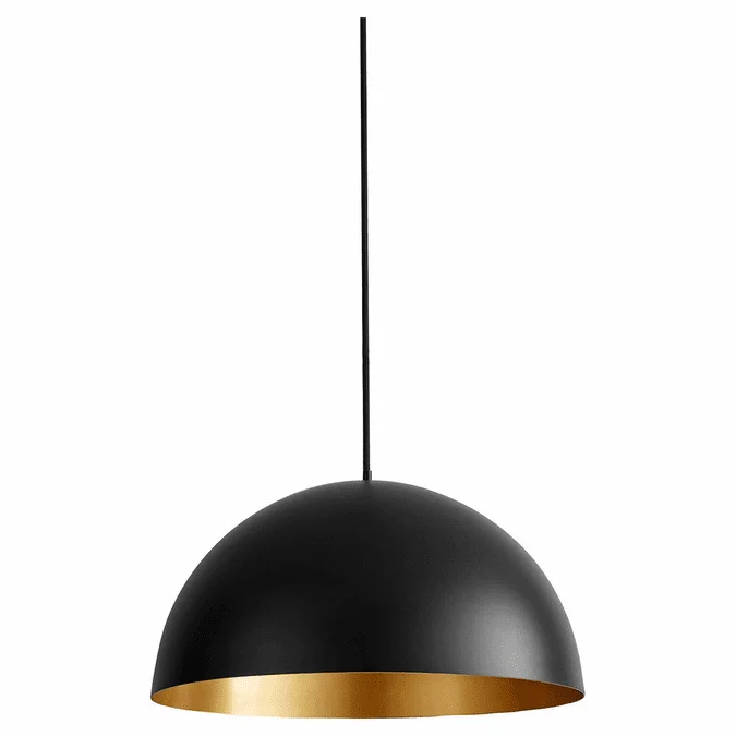 Oxygen 3-20-1550 Lucci Modern Black and Industrial Brass LED Lighting Pendant