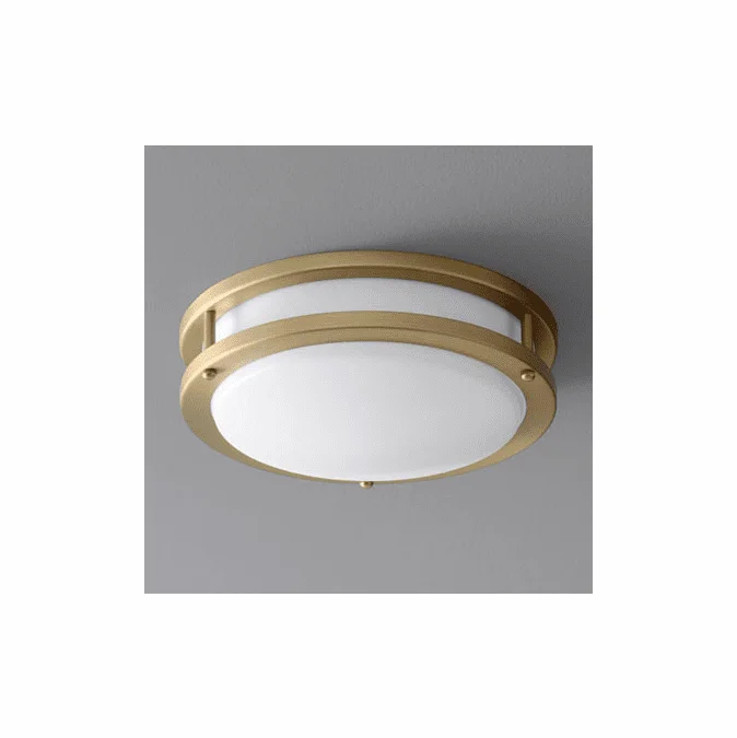 Oxygen 3-618-40 Oracle Modern Aged Brass LED 10.5″ Flush Lighting