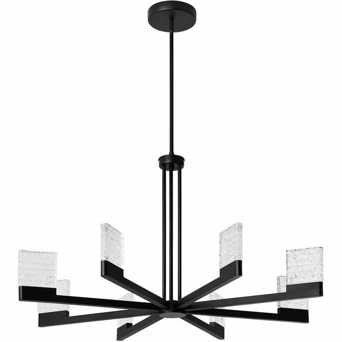 Oxygen 3-651-15 Gamma Modern Black LED Chandelier Lamp