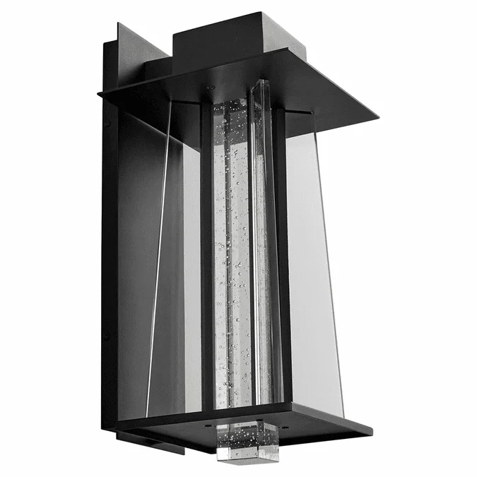 Oxygen 3-760-15 Artè Contemporary Black LED Exterior 9″ Wall Lighting Sconce