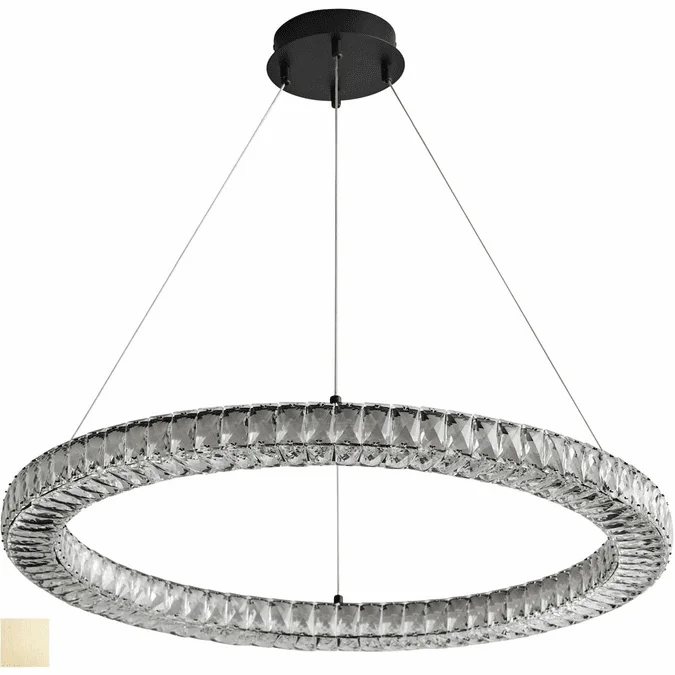 Oxygen 3-875-40 Elan Modern Aged Brass LED 32″ Drop Ceiling Lighting