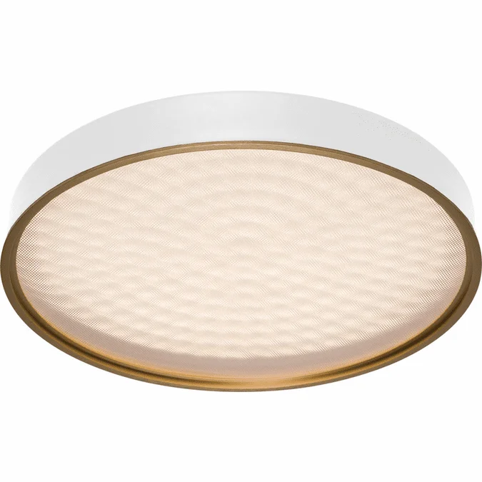 PageOne PC111071-MH Pan Contemporary Matte White LED 16″ Home Ceiling Lighting