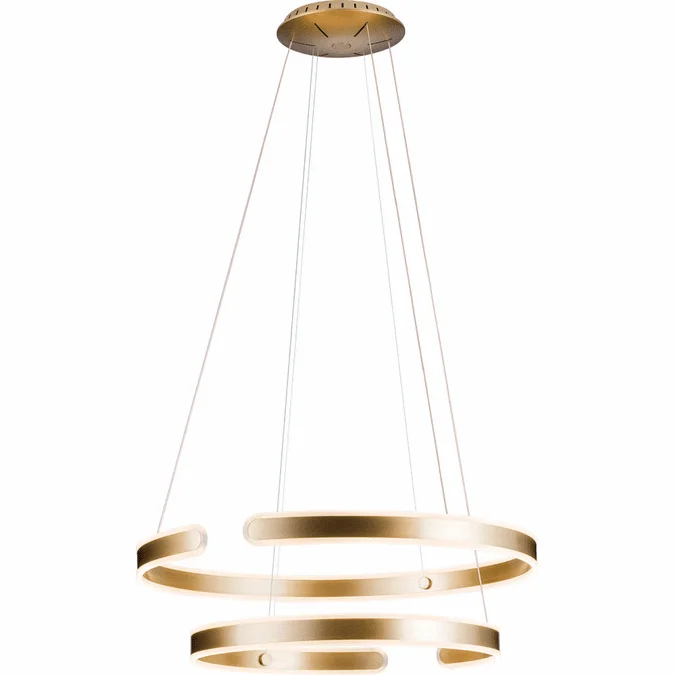 PageOne PP020111-BC Gianni Modern Brushed Champagne LED Pendant Lighting