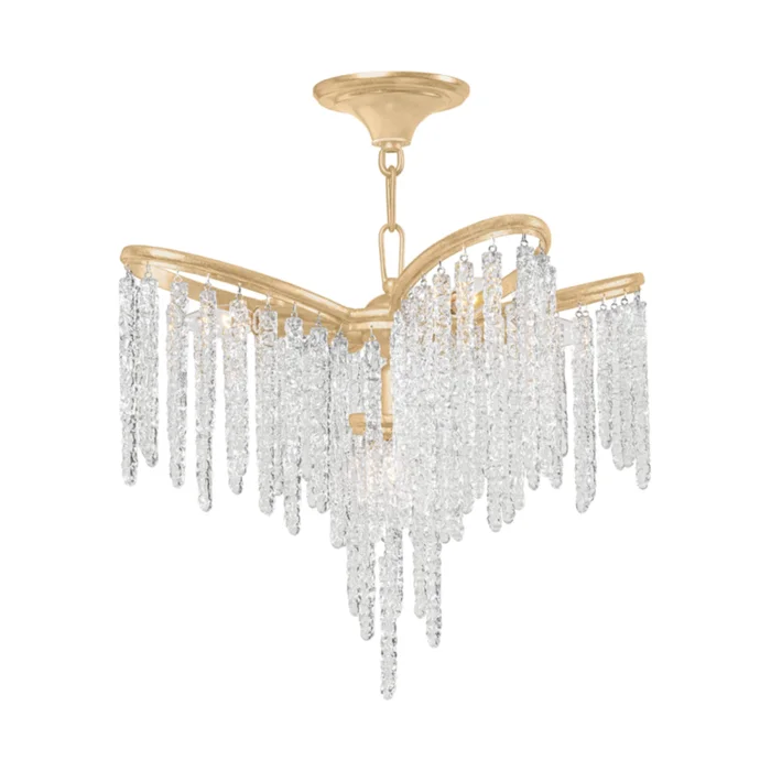 Pandora 7-Light Chandelier in Gold Leaf 31.75L x 31.75W x 20.75H