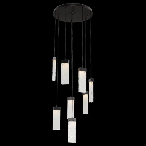 Parallel Glass Round 8pc Multi-Pendant (1289|CHB0042-08-BB-CR-C01-L1)