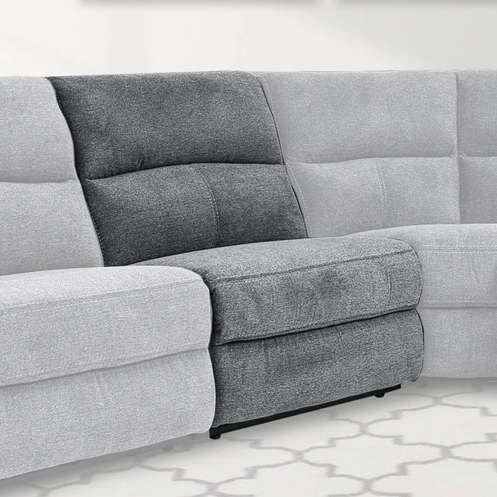 Parker House Polaris Armless Chair in Bizmark Grey MPOL#840-BIG PROMO CODE:UNIV10 for 10% Off