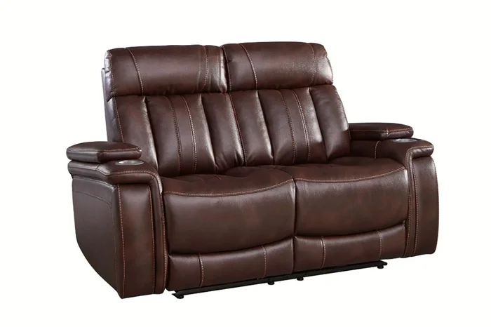 Parker House Royce Power Loveseat in Brown MROY#822PH-FNB PROMO CODE:UNIV10 for 10% Off