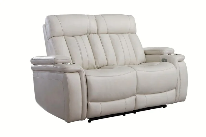 Parker House Royce Power Loveseat in White MROY#822PH-FNI PROMO CODE:UNIV10 for 10% Off