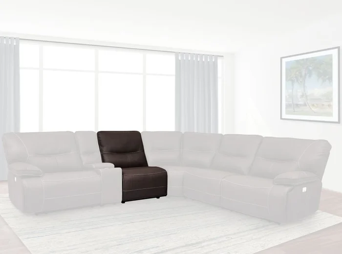 Parker House Spartacus Armless Chair in Chocolate MSPA#840-CHO PROMO CODE:UNIV10 for 10% Off