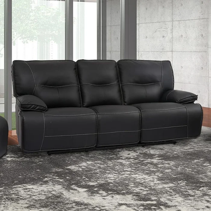Parker House Spartacus Power Sofa in Black MSPA#832PH-BLC PROMO CODE:UNIV10 for 10% Off