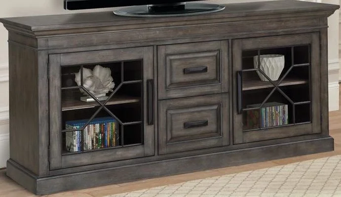 Parker House Sundance 76 in.TV Console in Smokey Grey SUN#76-SGR CLOSEOUT CODE:UNIV10 for 10% Off