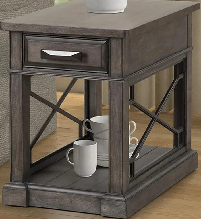 Parker House Sundance Chairside Table in Smokey Grey SUN#06-SGR PROMO CODE:UNIV10 for 10% Off