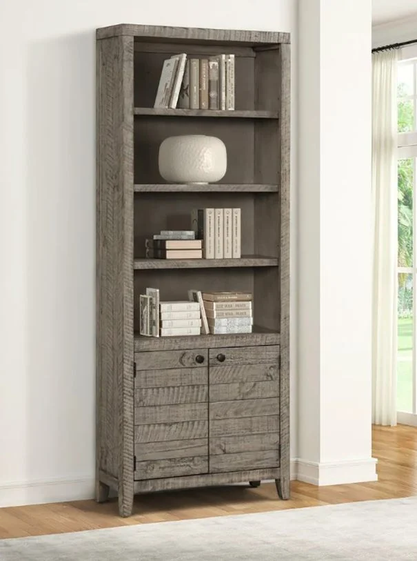 Parker House Tempe 32″ Open Top Bookcase in Gray TEM#330-GST CLOSEOUT CODE:UNIV10 for 10% Off