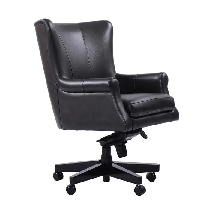 Parker Living DC#129 Leather Desk Chair in Cyclone DC#129-CYC PROMO CODE:UNIV10 for 10% Off