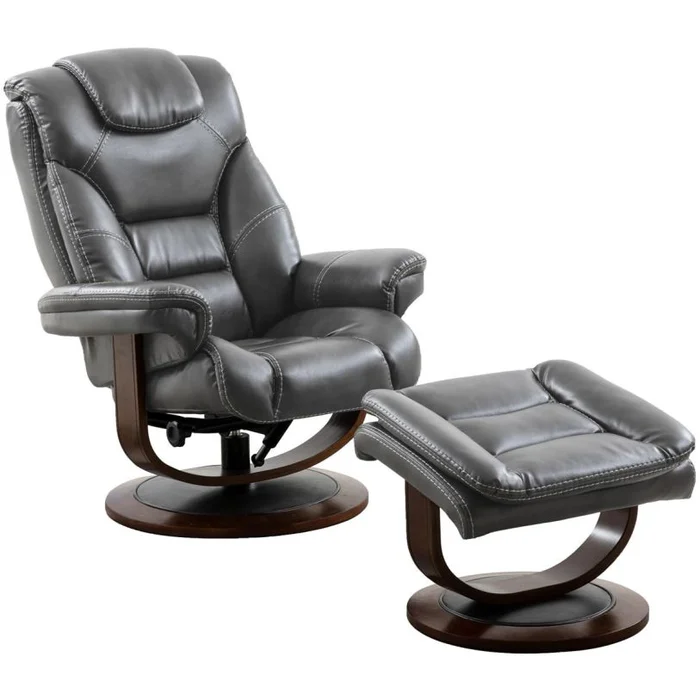 Parker Living Monarch Manual Reclining Swivel Chair and Ottoman in Flint MMON#212S-FLI HOT BUY CODE:UNIV10 for 10% Off