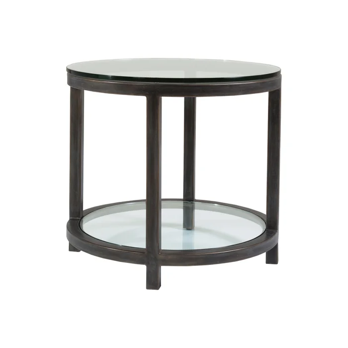 per se round end table