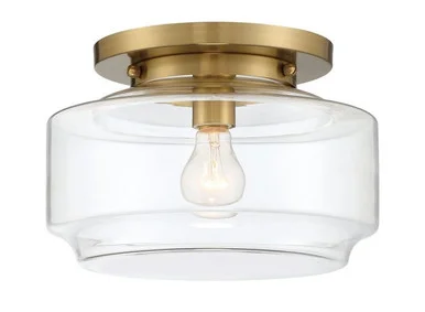 Peri One Light Flushmount in Satin Brass (46|X3112-SB)